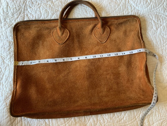 LL Bean Suede Leather Briefcase - image 8