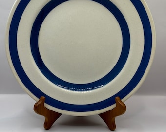 ヴィンテージ コーニッシュウェア ソーサー：ブルー＆ホワイト