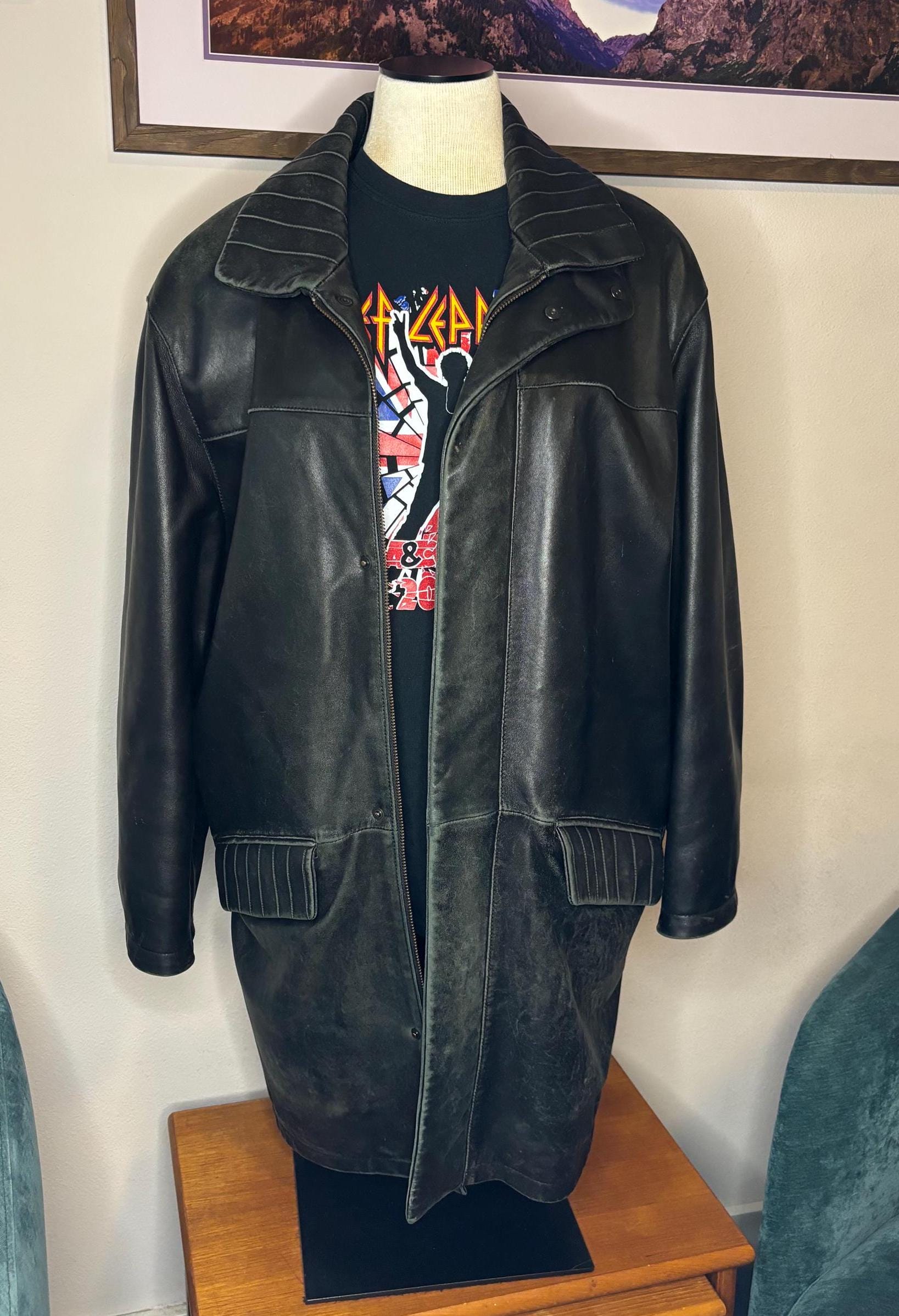 ジャケット　TORRAS Torras Men's Vintage 52 Cream Beige Leather Jacket | eBay