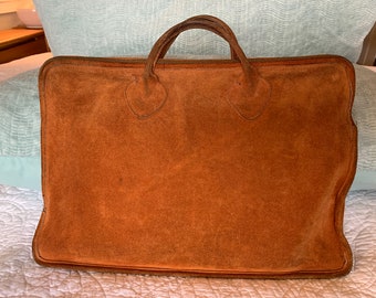 LL Bean Suede Leather Briefcase