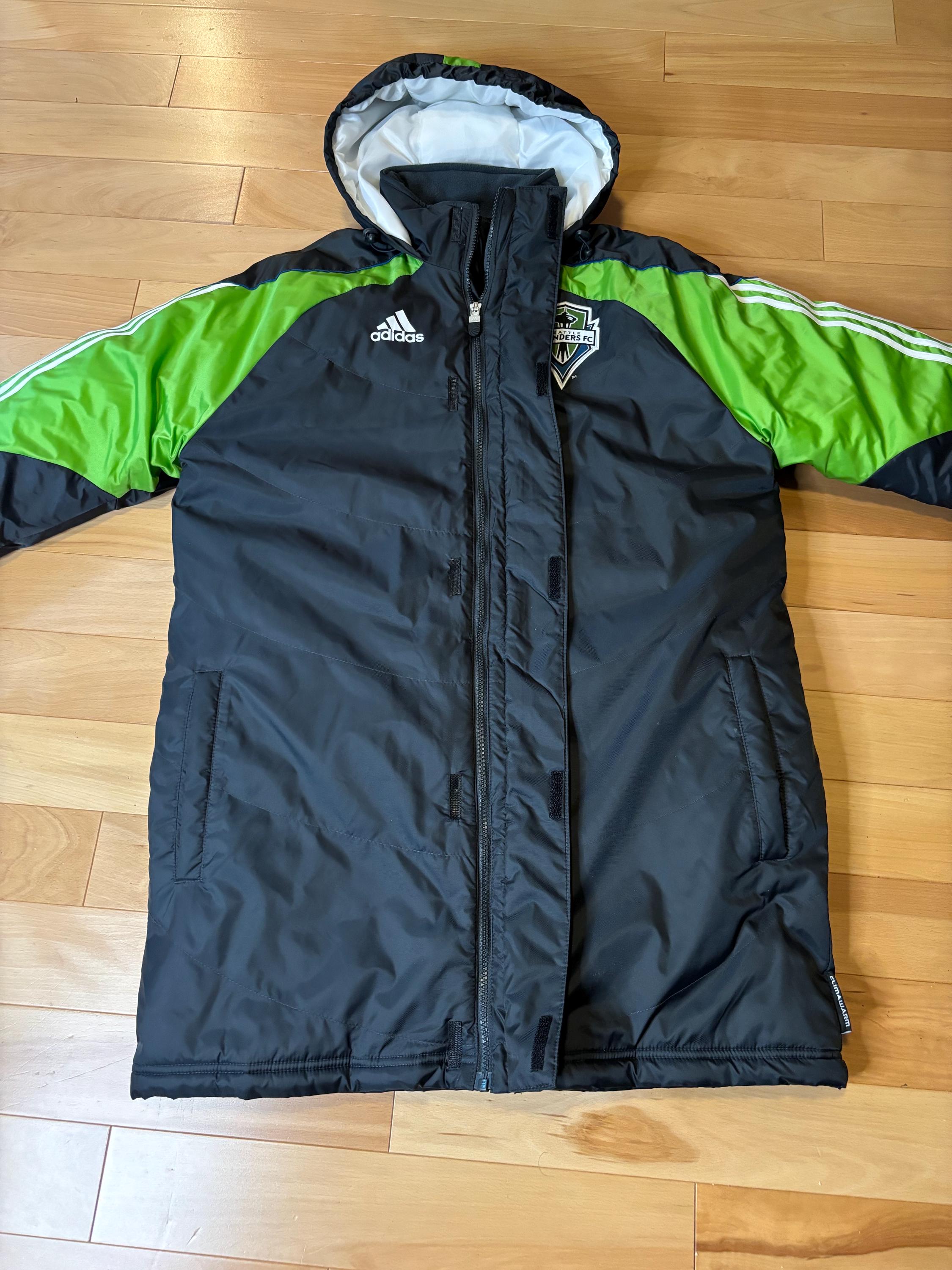 Adidas Seattle Sounders Stadium Puffer Jacket - Etsy