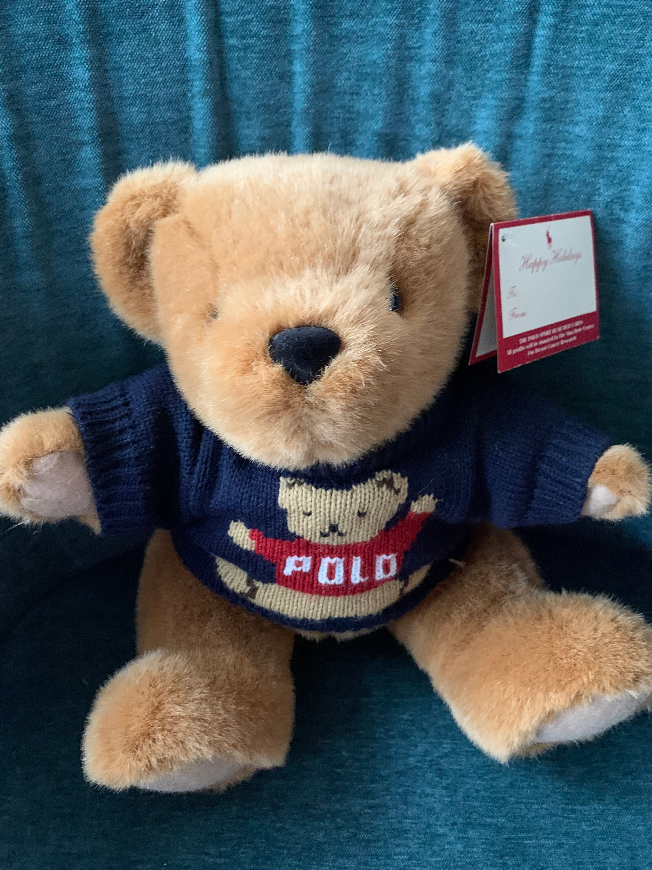 Polo Ralph Lauren ぬいぐるみ 1997年製 1997 Polo Ralph Lauren Sweater Teddy Bear - Etsy Canada