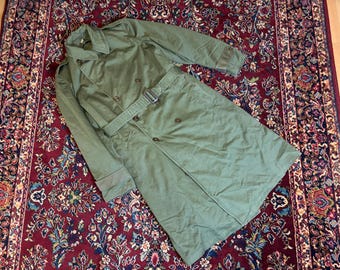 Vintage Armee Trenchcoat mit Wollfutter