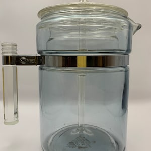 Vintage Pyrex Flameware 6 Tassen Perkolator