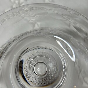 Vintage Waterford Crystal - Footed Dessert Bowl image 5