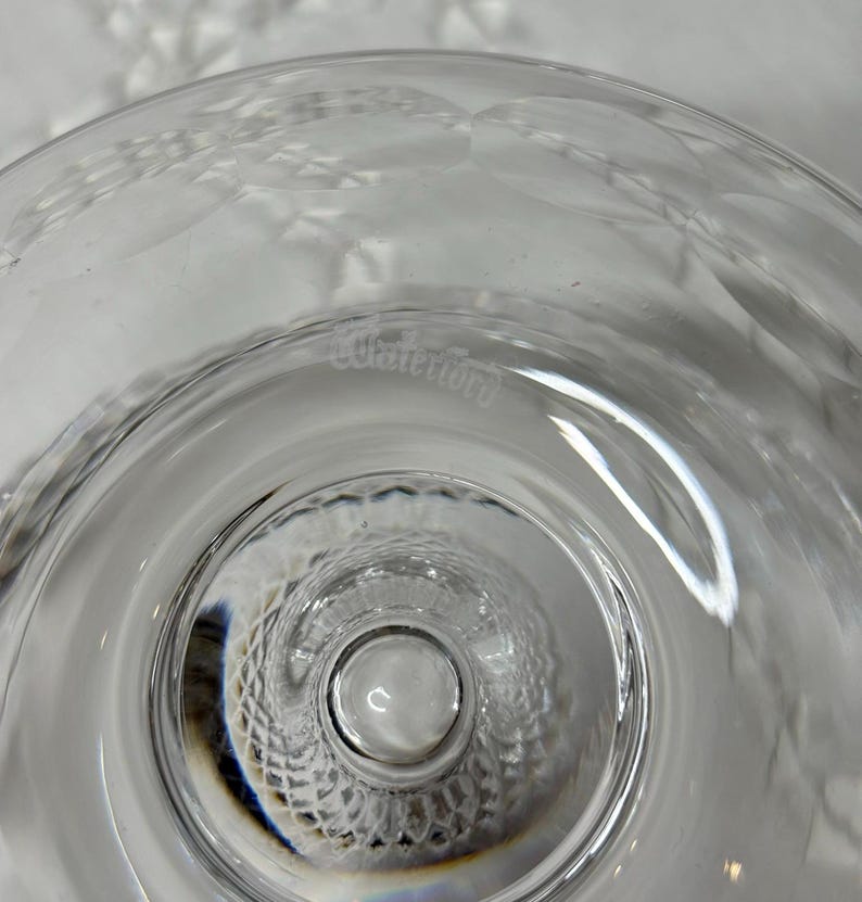 Vintage Waterford Crystal - Footed Dessert Bowl image 5