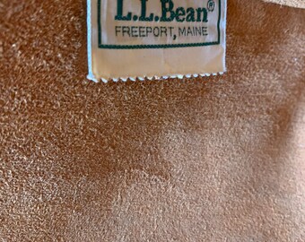 Vintage LL Bean Suede Leather Briefcase