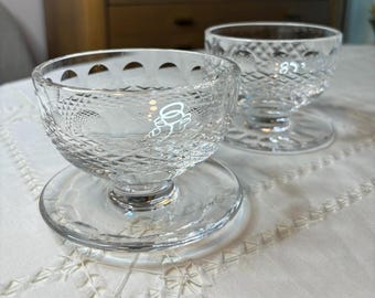 Vintage Waterford Crystal - Footed Dessert Bowl