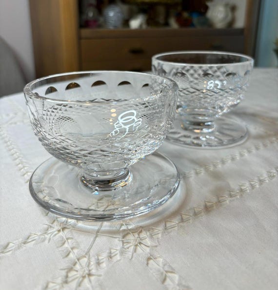 Vintage Waterford Crystal - Footed Dessert Bowl