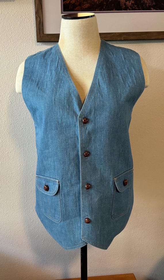 70s Levis Panatela Denim Vest