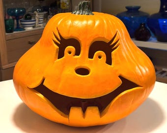 Vintage Pumpkin Blow Mold