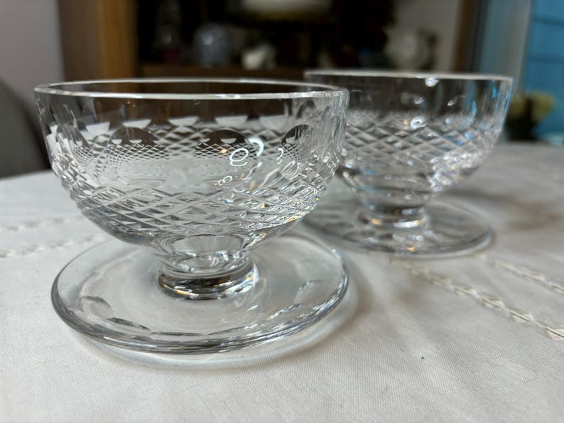Vintage Waterford Crystal - Footed Dessert Bowl image 3