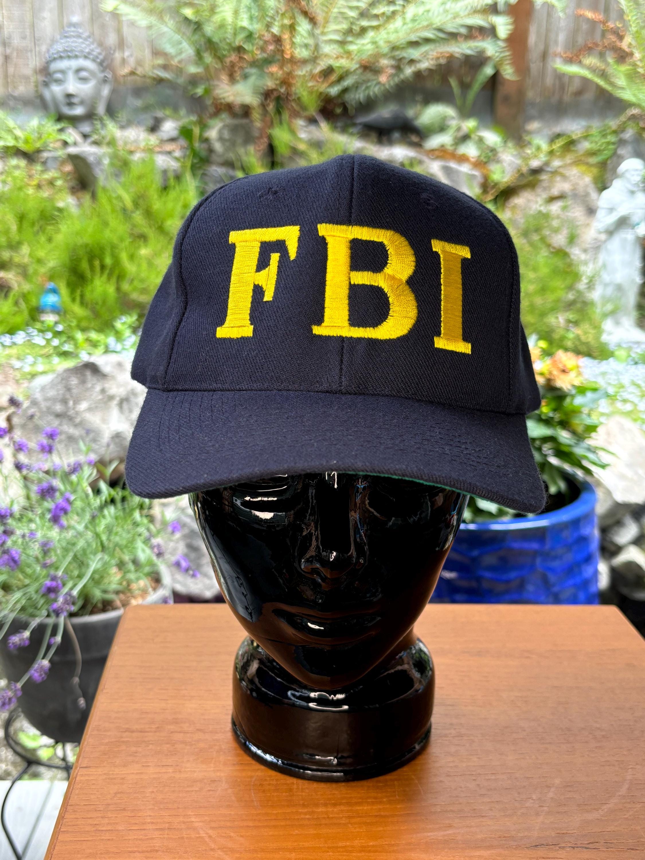 デッドストック FBI キャップ アメリカ製 USA製 ビンテージ 帽子 黒 楽天市場】USA製 70s ビンテージ □ FBI 刺繍 ベースボール キャップ