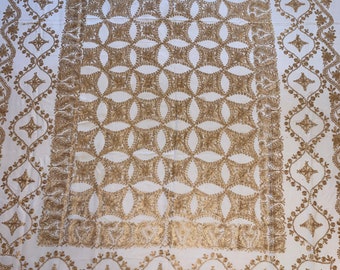 Vintage Damast Tischdecke