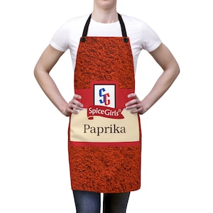 Paprika Spice Girls Halloween Costume Paprika Spice Girls Costume Cooking Apron Halloween Costume for Office Costume for Teachers