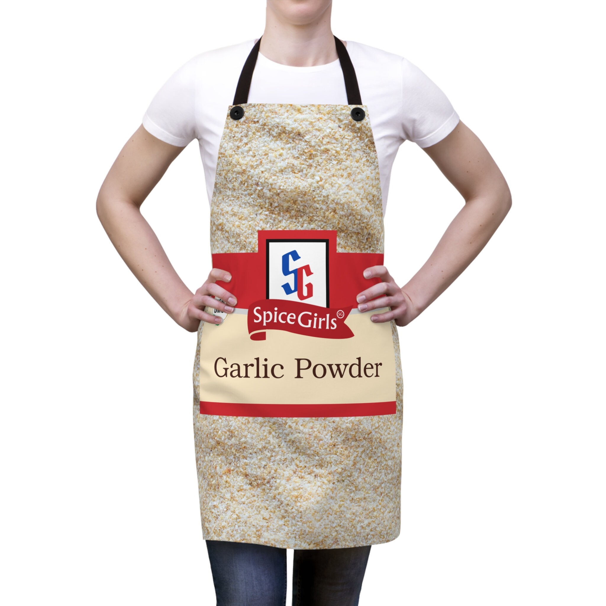 Funny Kitchen Aprons Too Much Garlic White Bib Apron Cooking 