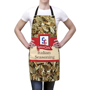 Italian Seasoning Spice Girls Halloween Costume Paprika Spice Girls Costume Cooking Apron Halloween Costume for Office Costume for Teachers