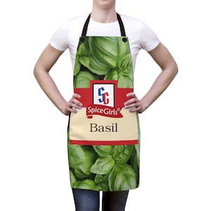 Basil Spice Girls Halloween Costume Paprika Spice Girls Costume Cooking Apron Halloween Costume for Office Work Costume for Teachers