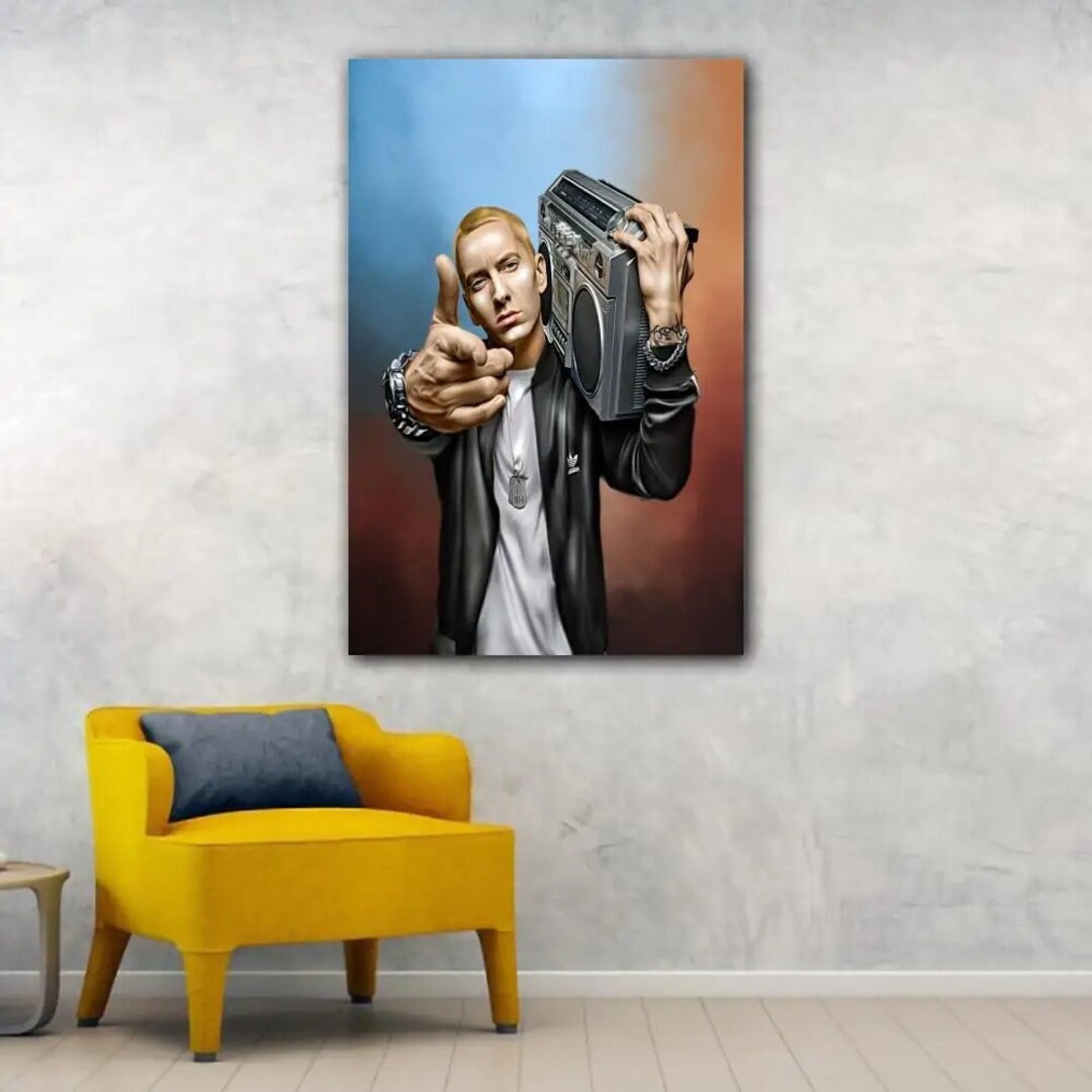 Eminem Canvas Art Poster Modern Hiphop Wall Decor for Your Etsy Canada