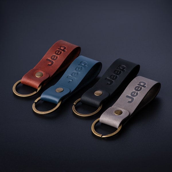 Leather keyring suitable for Jeep exclusive high quality leather