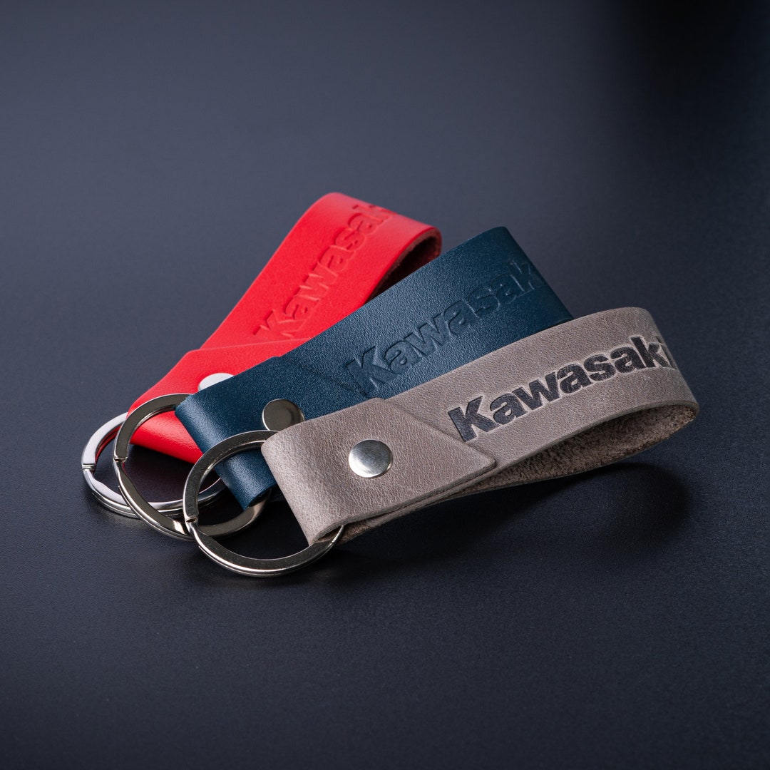 Suzuki Motorcycle Style Keyring – High Quality Crazy Horse Or Full Grain Leather
