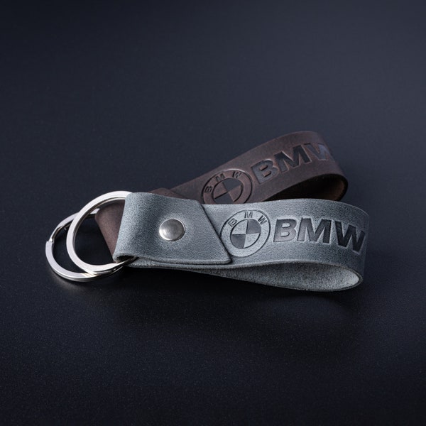 Leather keyring suitable for Bmw exclusive high quality leather