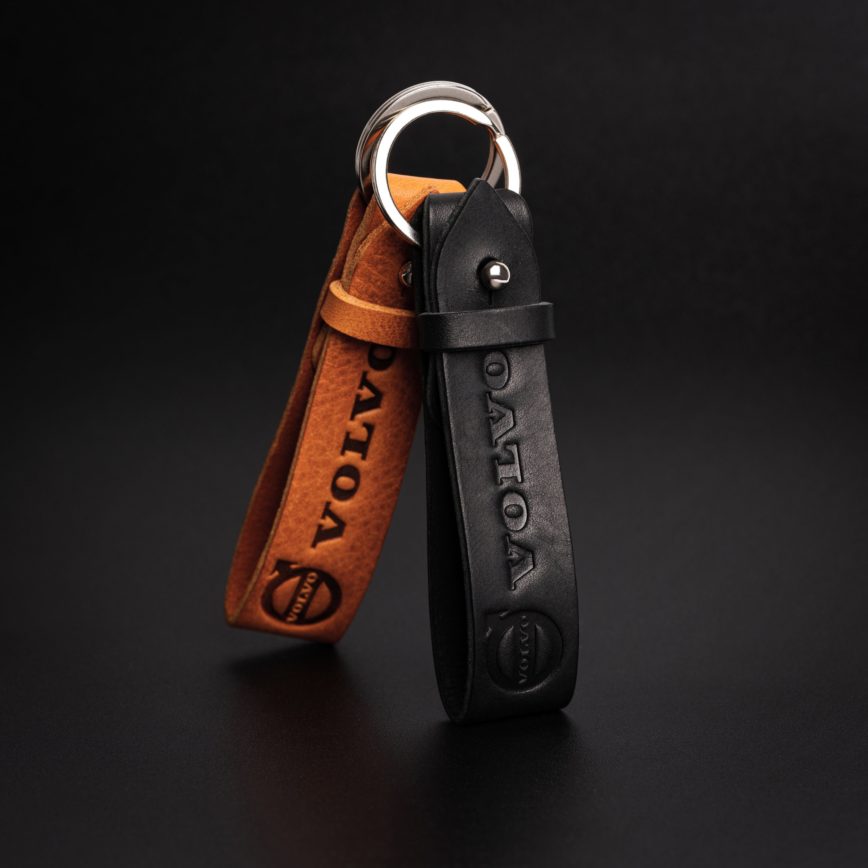 Leather Keyring Suitable for Volvo Deluxe Exclusive Italian