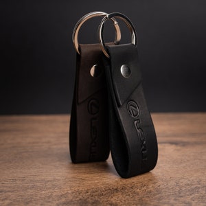 Leather keyring suitable for lexus exclusive crazy horse high quality