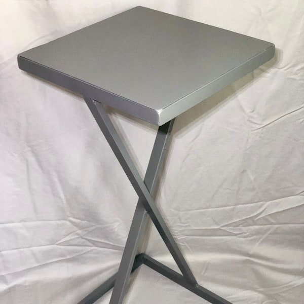 Steel End Table Etsy