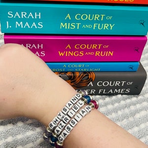 ACOTAR inspired bracelets, Friendship bracelets, Beaded bracelets, Couples bracelets, A Court of Thorns and Roses, A Court of Mist and Fury