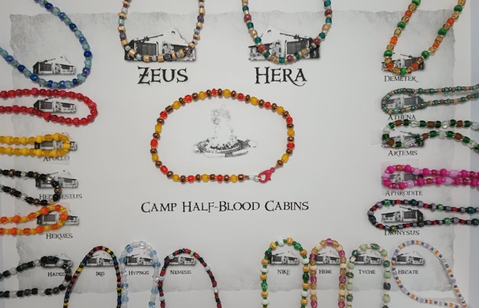 Camp Halfblood Parentage Bracelets Etsy