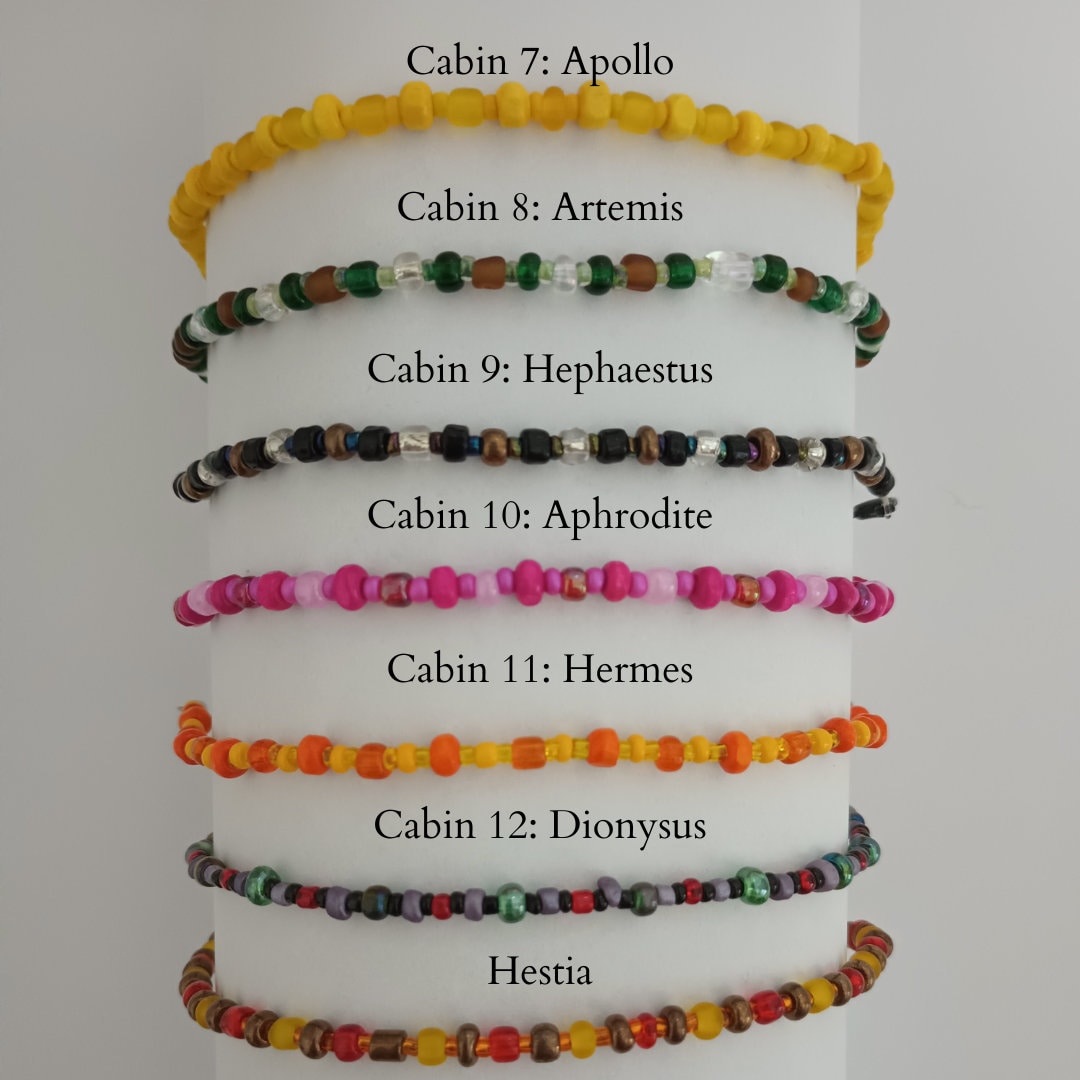 Camp Halfblood Parentage Bracelets Etsy