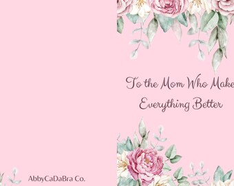 Christian Mother's Day Card | Bible Verse, Faith Based (Digital Download)