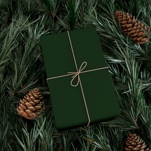Hunter Green Wrapping Paper
