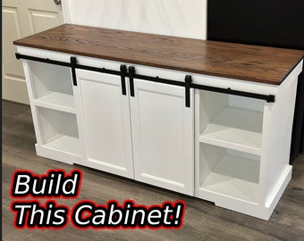 TV Stand Cabinet Digital Plans || TV Stand Plans || Woodworking Plans