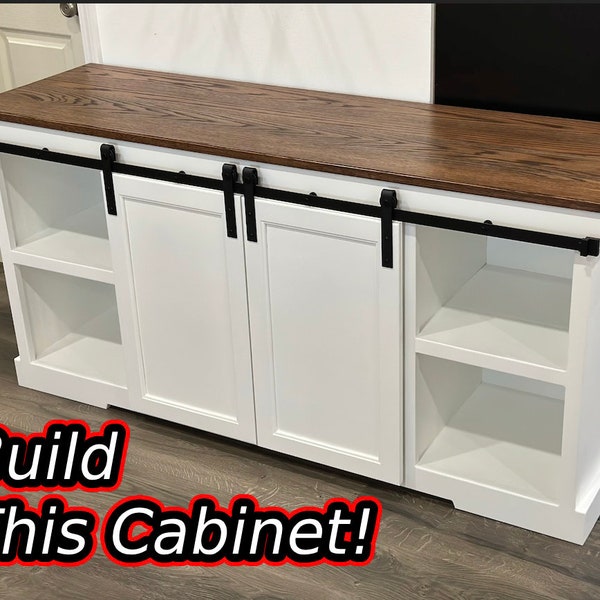 TV Stand Cabinet Digital Plans || TV Stand Plans || Woodworking Plans