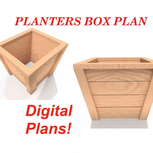 Digitale plannen voor plantenbak || DIY plantenbak