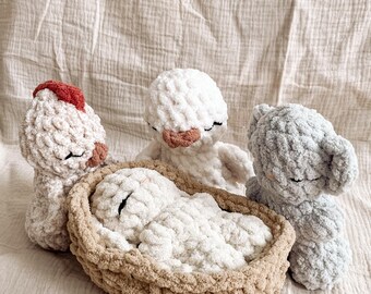 Spring Animal Dolls | Pipsqueak Collection | Small Gift | Toddler Toy | Nursery | Made to Order | Infant Toys | Imaginative Play | Easter