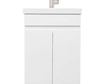 No plumbing portable sink - 500mm Vanity Unit & Basin - Ready to plug-in and use!