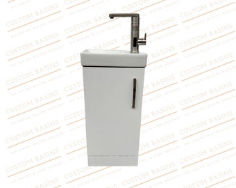 No plumbing portable sink - 400mm Vanity Unit & Basin - Ready to plug-in and use!