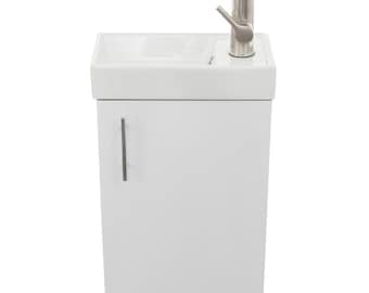 No plumbing portable sink - 400mm Vanity Unit & Basin - Ready to plug-in and use!