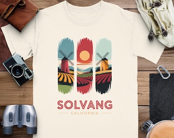 Solvang California T-Shirt: Windmühlen, Urlaubs-T-Shirt, Urlaubs-T-Shirt