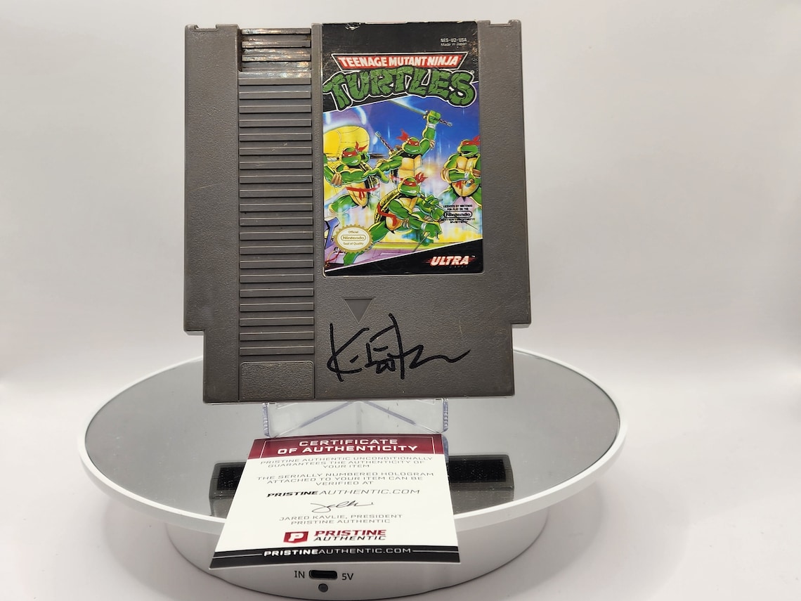Kevin Eastman Autographed Ninja Turtles Nintendo Game Etsy