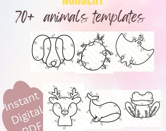 70+ knitted wire art templates with guiding arrows, printable wire art pattern, wire bending animal patterns, wire art template bundle