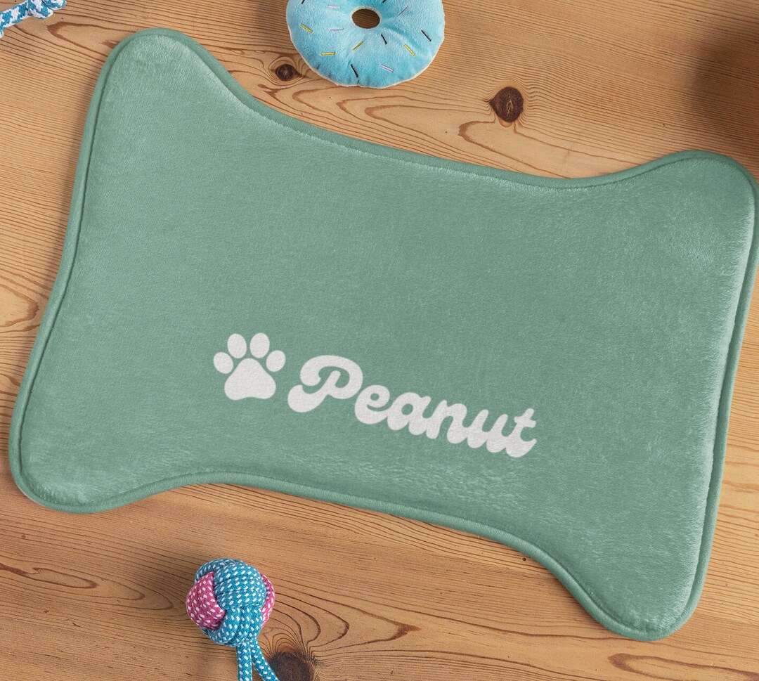 Personalized Dog Feeding Mat Custom Dog Bowl Mat Personal Pet Placemat