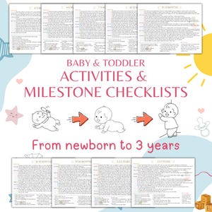 Montessori Baby & Toddler Activity Roadmaps and Milestone Checklists (0-3 Years)