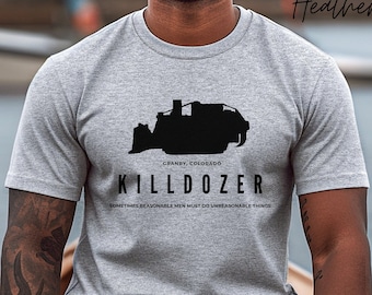 Killdozer Bella & Canvas T-Shirt, FREE Shipping, Killdozer, Granby, Colorado history, Colorado shirt, tread on them,  don't tread on me