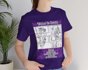 Purple Stroke Scale Bella & Canvas T-Shirt, FREE Express Shipping, stroke prevention, stroke risk, stroke assessment, Neurology, Neuro ICU