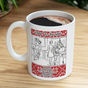Stroke Scale Ceramic Mug 11oz, FREE SHIPPING, Stroke Nurse, NIH Stroke Scale, Neuro Nurse, Neurologist, Stroke Assessment, Time is Brain