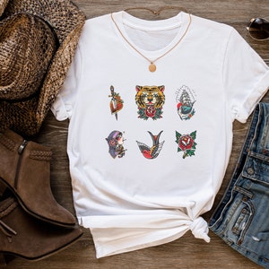 American traditional tattoo t-shirt